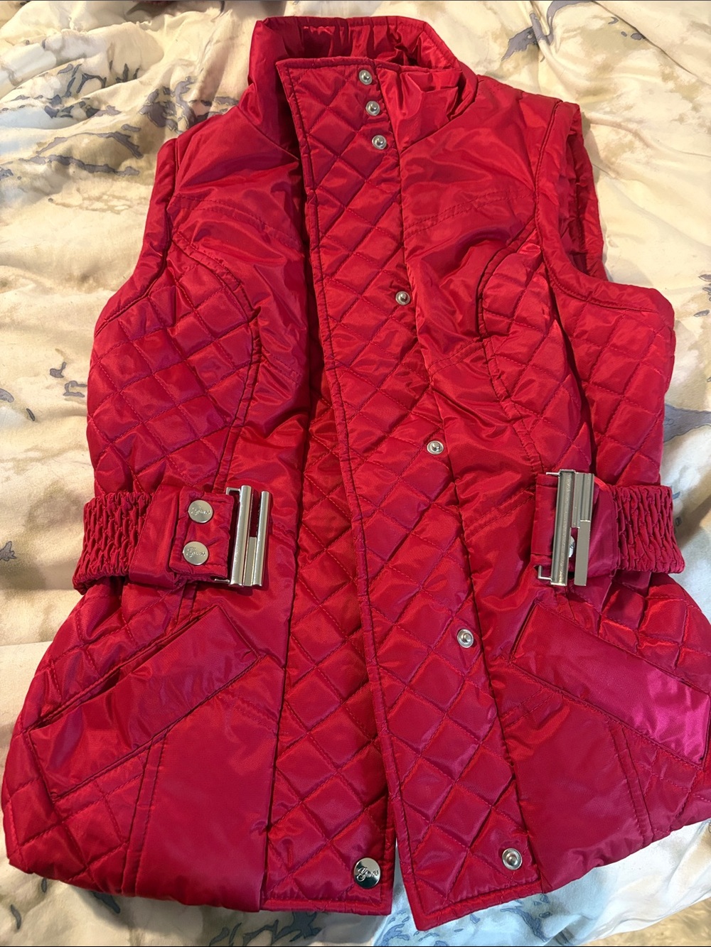 Guess brand vest, dark pink